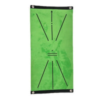 Golf Hitting Mat with Swing Trajectory Feedback for Practice and Training