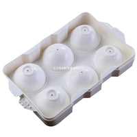 Whiskey Ice Ball Maker Mold for Cocktails and Beverages, Reusable Silicone/PP Ice Cube Tray
