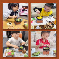 Mini Kitchen Playset with Real Cooking Function for Girls 6-10 Years Old