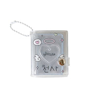 Cartoon Mini Photo Album Keychain for 2-inch Photos and ID Cards