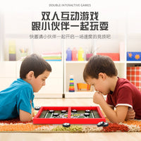 Fast Sling Puck Game for Kids, Two-Player Competitive Tabletop Game, Educational Party Toy