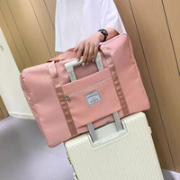 Thickened Oxford Cloth Large Capacity Travel Storage Bag Waterproof Portable Moving Packing Bag Simple Fashion Handbag