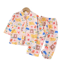 Family Matching Cotton Pajama Set for Parents and Kids, Soft Rayon Sleepwear for All Seasons