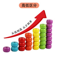 Montessori Rainbow Stacking Rings Educational Toy for Babies and Toddlers