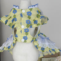 Handmade Pet Wedding Dress with Bow for Cats and Dogs