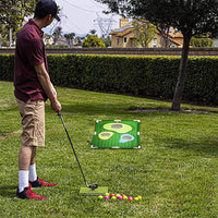 Golf Putting Trainer Practice Mat Set with Storage Bag