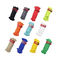 High-Strength 4mm Reflective Guy Ropes for Tent Tarp, 8-Pack with Storage Bag
