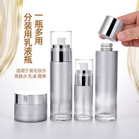 Gradient Glass Lotion and Cream Dispenser Bottle for Skincare and Cosmetics
