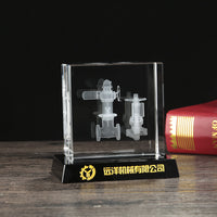 3D Laser Engraved Crystal Souvenir Models - Car, Architecture, Landscape