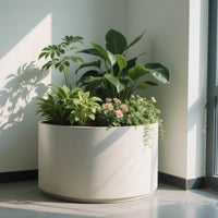 Indoor Galvanized Steel Planter Box Combination for Malls, Hotels, and Outdoor Public Spaces