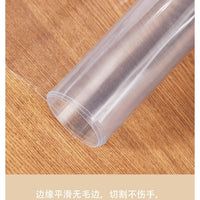 Round Clear PVC Floor Mat for Office Chair Desk Protection, Waterproof & Washable