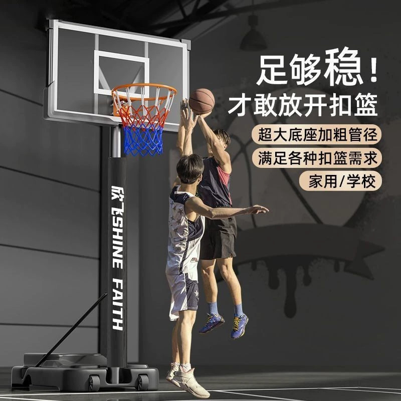 Adjustable Portable Basketball Hoop for Kids & Adults - Indoor/Outdoor Use