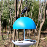 Mushroom Head Outdoor Bird Feeder for Garden and Yard, Dome Rainproof Wild Bird Feeder