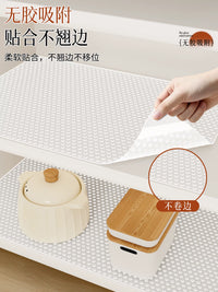 Food-Grade Drawer Liner Cabinet Mat - Waterproof, Moisture-Proof, Anti-Mold, Non-Slip Shelf Liner for Kitchen, Wardrobe, Shoe Cabinet
