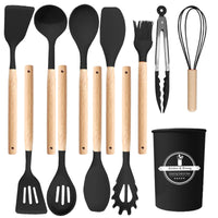 12-Piece Silicone Kitchen Utensil Set for Non-stick Cookware