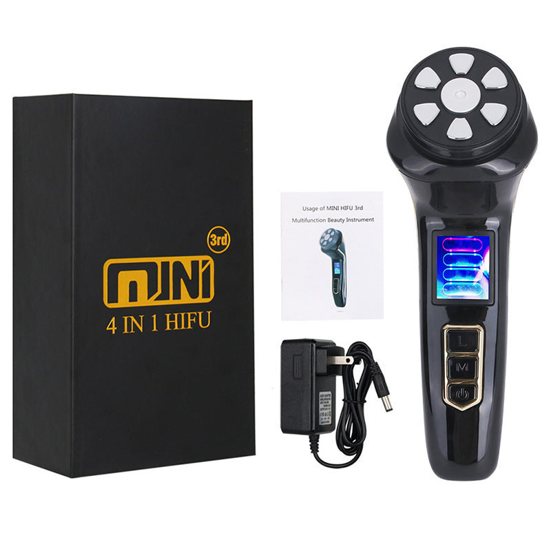 3rd Gen HIFU RF EMS Microcurrent Facial Massager for Skin Tightening and Lifting