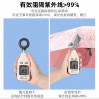 Ultra-Light UV Protection Compact Travel Umbrella for Sun and Rain