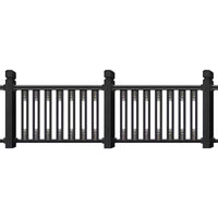 Durable Zinc Steel & Aluminum Alloy Balcony Stair Railing for Villas & Gardens