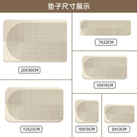 Diatomaceous Earth Faucet Absorbent Mat for Kitchen and Bathroom Sinks - Quick Dry, Waterproof Countertop Protector
