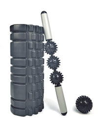 EVA Foam Roller Yoga Set with Massage Stick and Spiky Balls