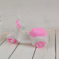 OB11 Dollhouse Miniature Pink Motorcycle Toy Accessory for 1/12 Scale Dolls