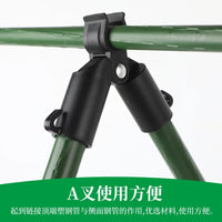 Plant Climbing Support Stakes for Vines, Tomatoes, Roses, and Beans - Coated Steel Pipe Trellis
