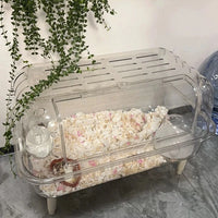 Hamster Cage All-Acrylic Transparent Double-Layer Anti-Escape with Stand
