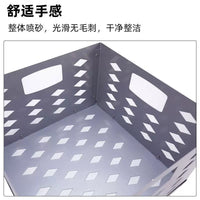 Stainless Steel Folding BBQ Grill Basket for Outdoor Smoker and Charcoal Grilling