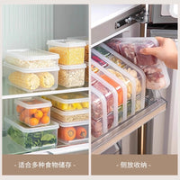 Refrigerator Food Storage Containers with Dividers for Meal Prep and Freezer Organization