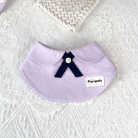 Thai Style Pet Bib for Cats and Dogs - Pure Cotton Saliva Towel for Couples