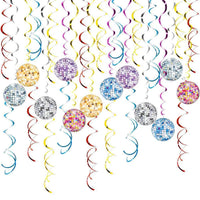 Disco Ball Spiral Hanging Decorations for Party Atmosphere