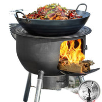 Portable Wood-Burning Stove for Home, Farm and Camping, Heavy-Duty Round Stove