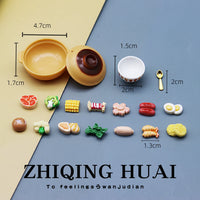 Miniature Hot Pot Noodle Bowl Play Food Set for Dollhouse & Pretend Play