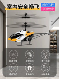 Remote Control Induction Helicopter Toy for Kids, Durable Mini RC Drone with Dual-Mode Control