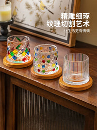 Modern Housewife Whiskey Rotating Glass Set for New Home, Birthday, Wedding Gift