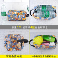 Cute Cartoon Portable Travel Toiletry Bag Large Capacity Wash Bag Cosmetic Organizer Pouch with Handle