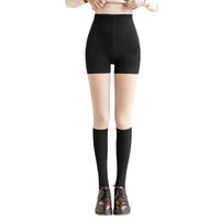 3-in-1 Faux Thigh-High Fleece Lined Tights for All Seasons
