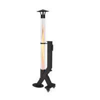 Portable Rocket Stove with Rain Cap for Outdoor Camping and Patio Heating