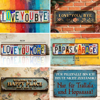 Vintage Tin Sign Wall Decor for Home and Bar