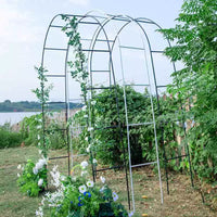 Reinforced Iron Art Garden Arch for Climbing Plants, Rose Arbour, Outdoor Garden Archway, Courtyard Fence