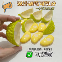 Peelable Durian Toy with Cutting Play Set for Kids