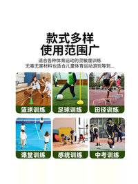 Basketball Training Cones, Marker Buckets, Obstacle Ice Cream Cone Plates for Taekwondo & Football Training