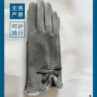 Men's Wool Cashmere Touchscreen Winter Gloves with Plush Lining