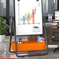 Foldable Magnetic Double-Sided Whiteboard Easel for Kids and Home Use, Portable Teaching Blackboard with Stand