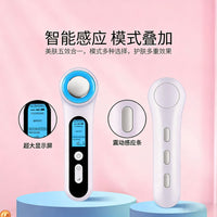 High-Frequency Hot & Cold EMS Microcurrent RF Facial Massager for Skin Tightening and Lifting