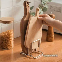 Stainless Steel Kitchen Countertop Lid and Cutting Board Rack