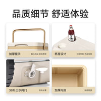 Portable Insulated Cooler Box for Camping, Outdoor, and Commercial Use - Long-Lasting Cold Retention