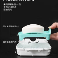YAMADA Portable Covered Soap Dish with Drain, Dustproof Soap Box for Travel and Home