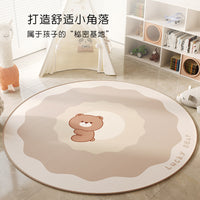 Round Area Rug for Office Chair Living Room Bedroom Nursery