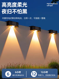 Solar Wall Lights Outdoor Garden Courtyard Landscape Lighting